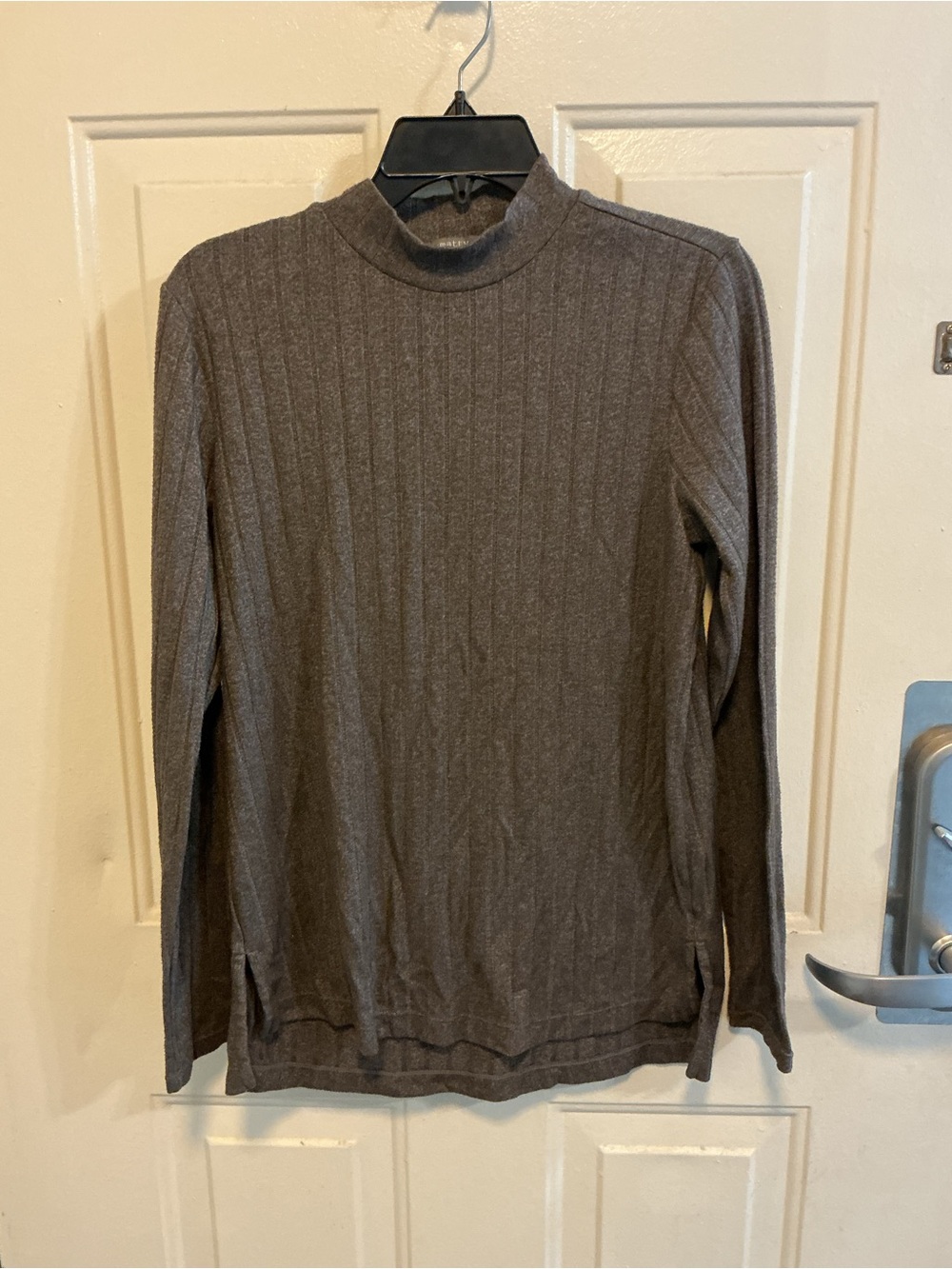 Matty M Men's Ribbed Turtleneck Sweater - Brown